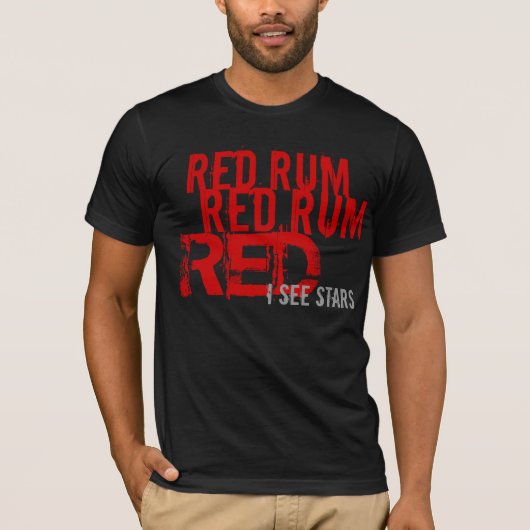 T-shirt rhum rouge (je vois des étoiles) (Devant)
