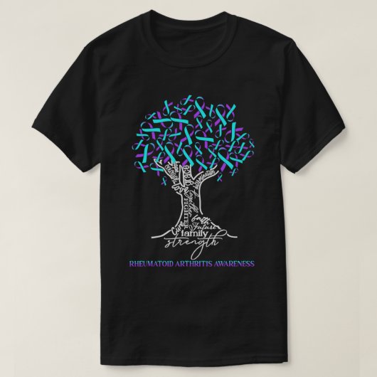T-shirt Rhumatoïde Sensibilisation à l'arthrite Arbre Ruba (Design devant)