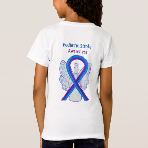 T-Shirt Ribbon de sensibilisation aux accidents vasculaire