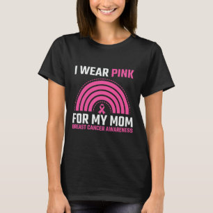 T-shirt Ribbon Sensibilisation au cancer du sein Je porte
