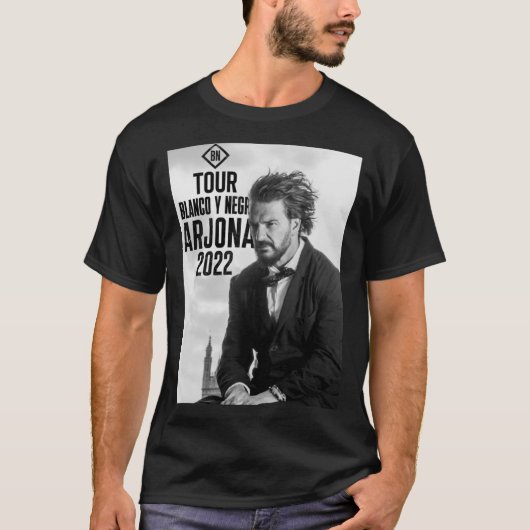 T-shirt Ricardo Arjona - Blanco y Negro Tour Essential T-S (Devant)