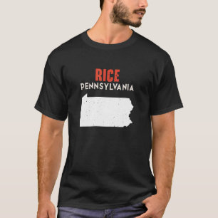 T-shirt Rice Pennsylvanie USA State America Travel