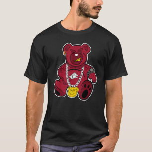 T-shirt Rich Bear Retro Cardinal Rouge 3s Correspondant