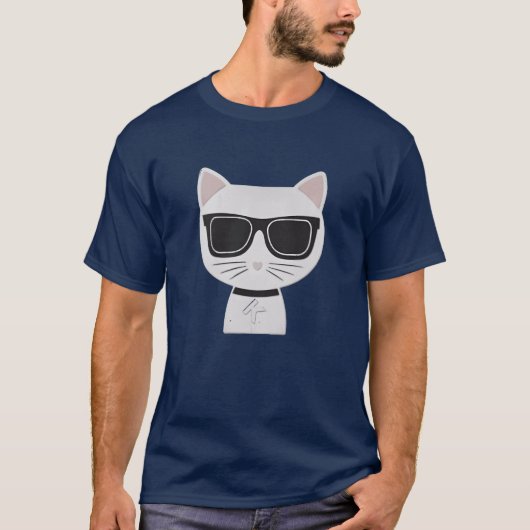 T-shirt Rich Cat rétro (Devant)