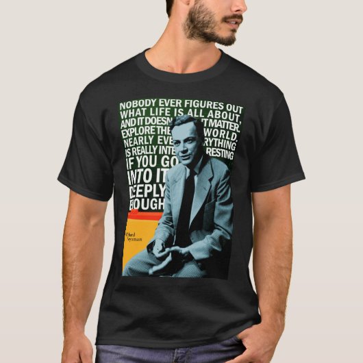 T-shirt Richard Feynman friends (Devant)