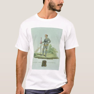 T-shirt Richard III (1452-85) 1470, gravé par W. Maddock