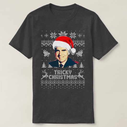 T-shirt Richard Nixon Tricky Christmas (Design devant)