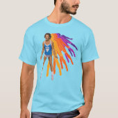 T-shirt Richard Simmons Retro Sweatin' Rainbow (Devant)