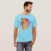 T-shirt Richard Simmons Retro Sweatin' Rainbow (Devant entier)