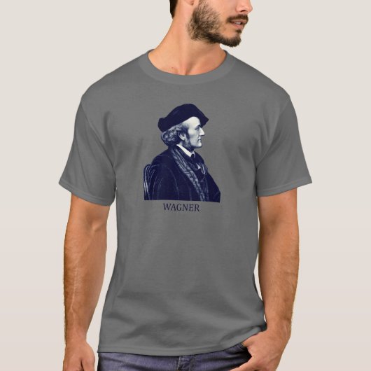 T-shirt Richard Wagner, bleu (Devant)