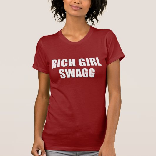T-shirt riche de Swagg de fille (Devant)