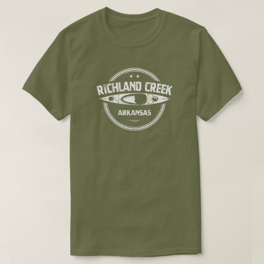 T-shirt Richland Creek Arkansas Kayaking (Design devant)