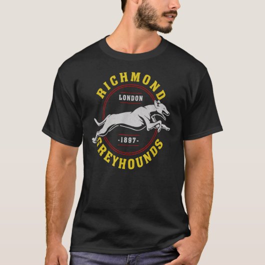 T-shirt Richmond Greyhounds Lon Don 1897 For Men Classic T (Devant)