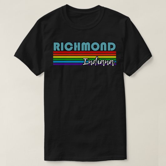 T-shirt Richmond Indiana Pride Richmond LGBT Cadeau LGBT L (Design devant)