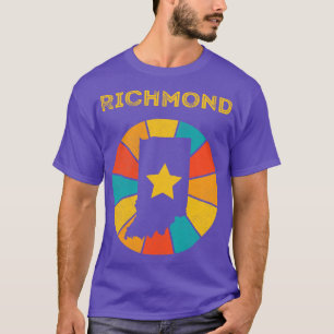 T-shirt Richmond Indiana Vintage Souvenir déshabillé 1