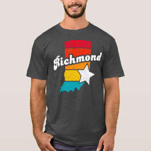 T-shirt Richmond Indiana Vintage Souvenir déshabillé 2