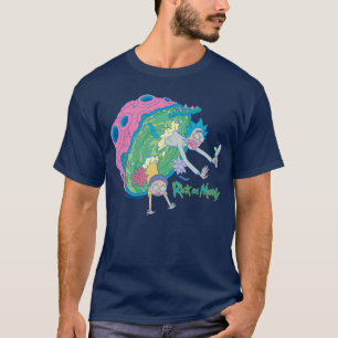 T-shirt RICK ET MORTY™   Décrochage du portail infecté