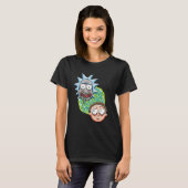 T-shirt RICK ET MORTY™ | Graphique de portail de pixels (Devant entier)