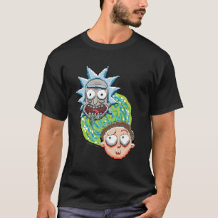 T-shirt RICK ET MORTY™   Graphique de portail de pixels