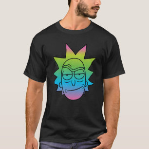 T-shirt RICK ET MORTY™ Rainbow Rick Head motif