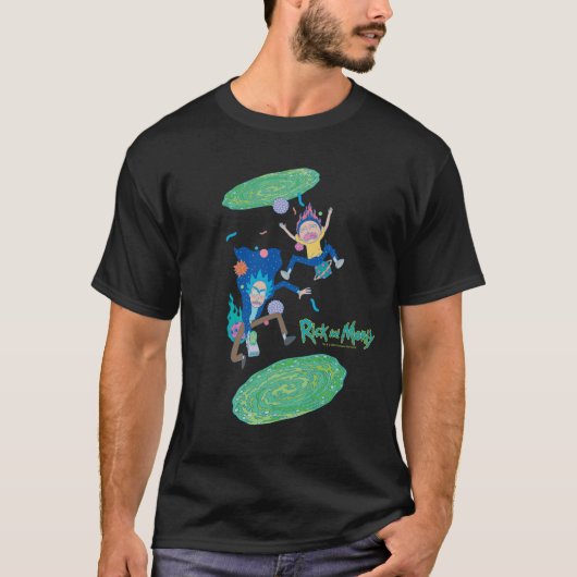 T-shirt RICK ET MORTY™ | Saut de portail infecté (Devant)