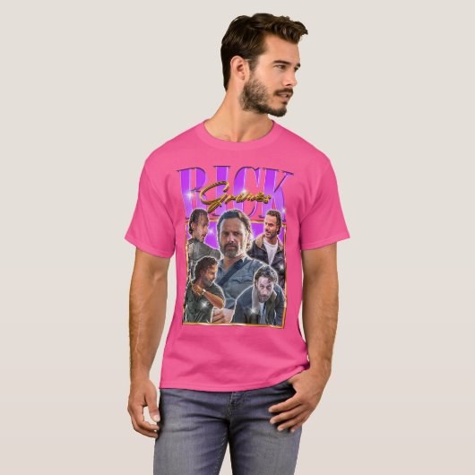 T-shirt Rick Grimes Retro Bootleg Retro Bootleg Bootleg (Devant entier)