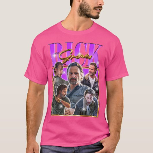 T-shirt Rick Grimes Retro Bootleg Retro Bootleg Bootleg (Devant)