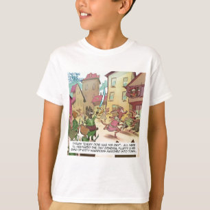 T-shirt Rick London Dessins Animés Chats Contre Chiens Drô
