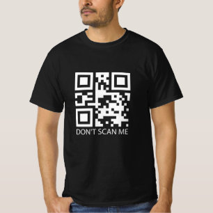 T-shirt rick roll drôle QR code scan ne me scanner pas