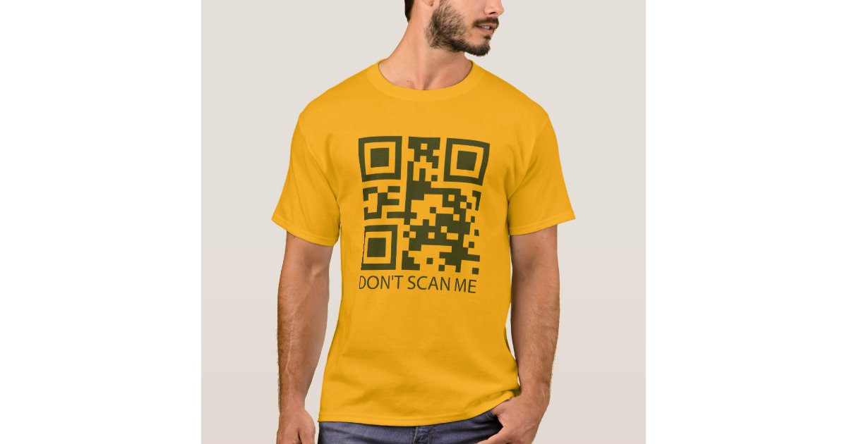 T-shirt rick roll drôle QR code scan ne me scanner pas | Zazzle.be