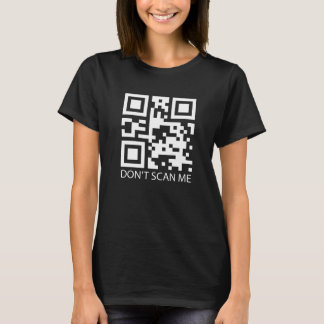 T-shirt rick roll drôle QR code scan ne me scanner pas