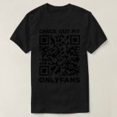 T-shirt Rick Roll QR Code Découvrez Mes Seuls fans (Design devant)