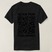 T-shirt Rick Roll QR Code Scan For Free Dracks (Design devant)