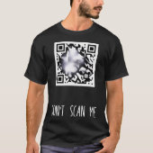 T-shirt Rick Roll Small Qr Scan Code drôle Plaisanterie (Devant)