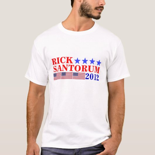 T-SHIRT RICK SANTORUM 2012 (Devant)