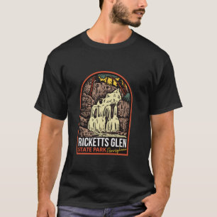 T-shirt Ricketts Glen State Park Pennsylvanie Vintage Long