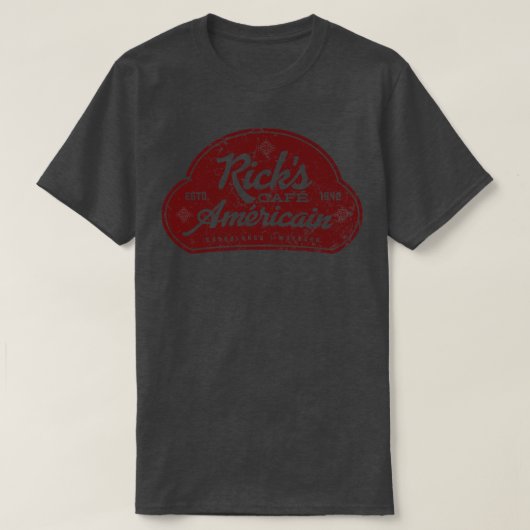 T-shirt Ricks Cafe Americain (Design devant)