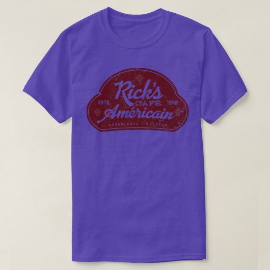 T-shirt Ricks Cafe Americain (Design devant)
