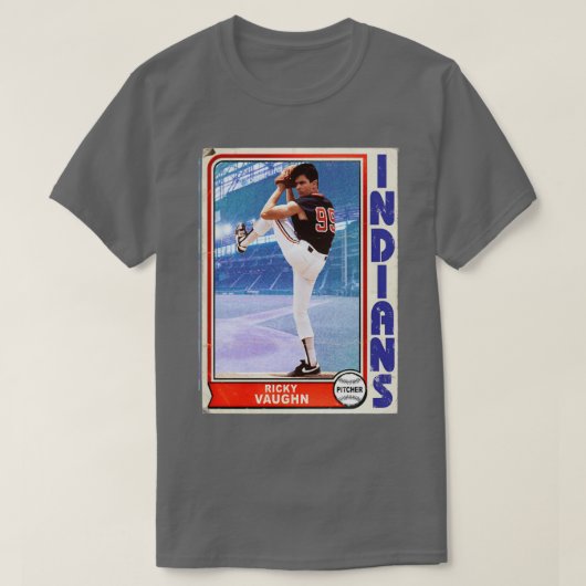 T-shirt Ricky Wild Vaughn Retro Trading d (Design devant)