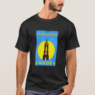 T-shirt Riddarholmen Church À Stockholm Suède Vintage So