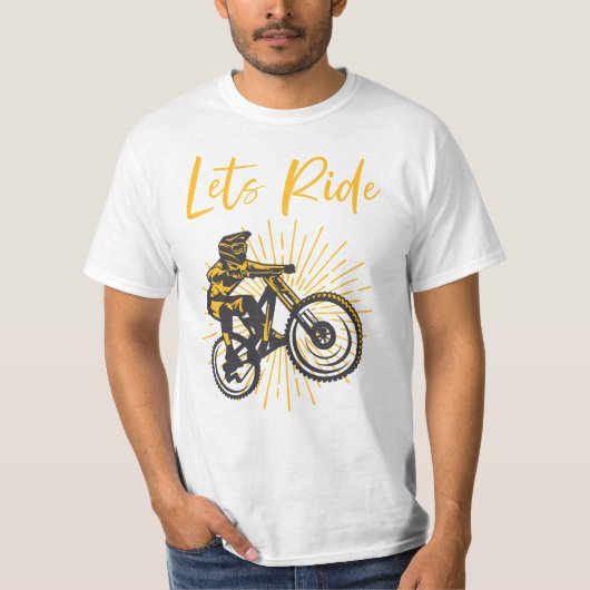 T-shirt Ride, Amateur de vélo (Devant)
