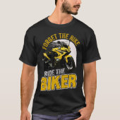 T-shirt Ride Avec Liberté sur ce Vélo vibrant (Devant)