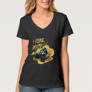 T-shirt Ride Dirty Quad Rider Atv Extreme Sports Hors F