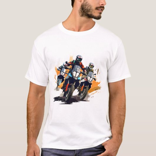 T-shirt Ride in Shadows : Specter Motorcycle (Devant)