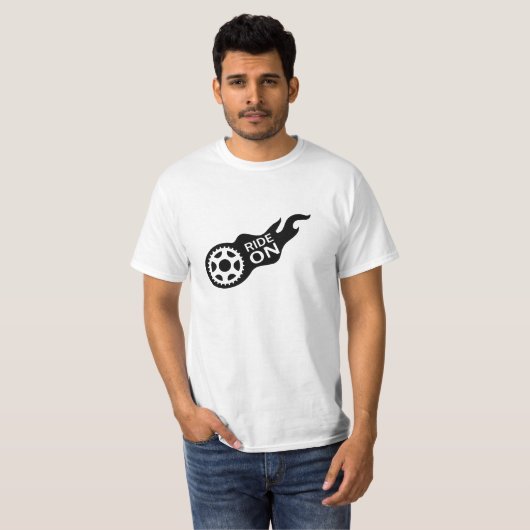 T-shirt Ride On Forever – Biker Mindset and Freedom Flow (Devant entier)