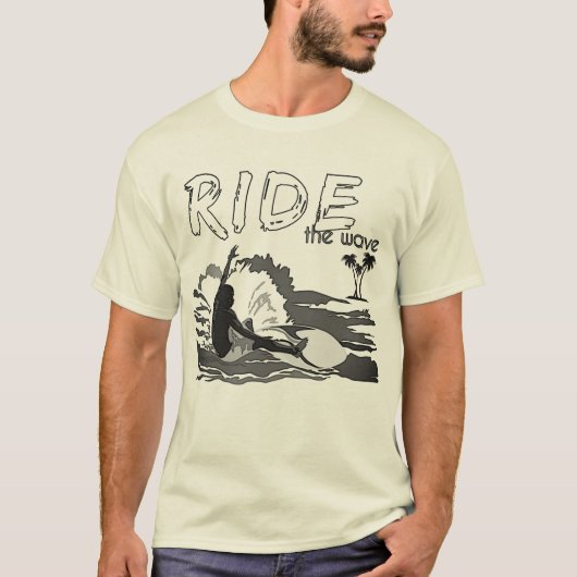 T-shirt "Ride the Wave" (Devant)