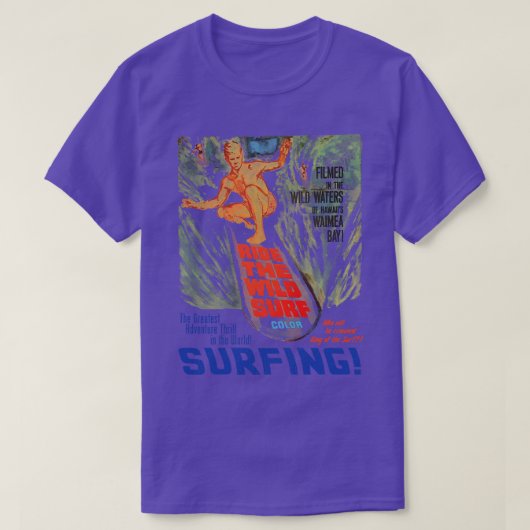 T-shirt Ride the Wild Surf 1964 (Design devant)