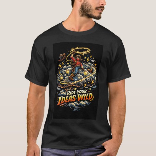 T-shirt Ride your Ideas Wild (Devant)