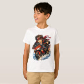 T-shirt Rider Blaze Red Moto Splash (Devant entier)