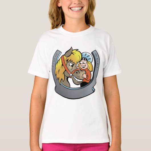 T-shirt Rider Et Filles Cheval (Devant)
